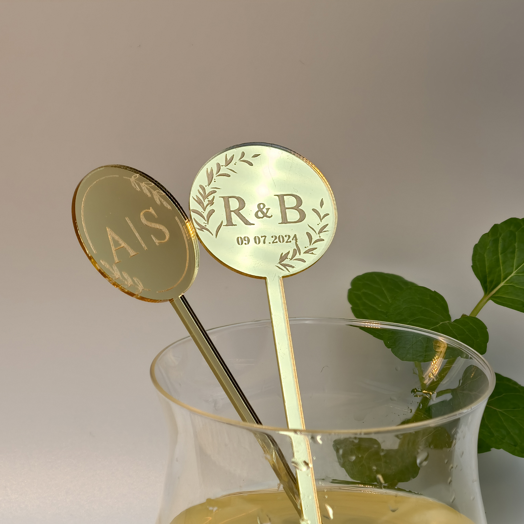 Baby Clothing Easter - 30/50/100pcs Custom Cocktail stirrers Personalised Drink