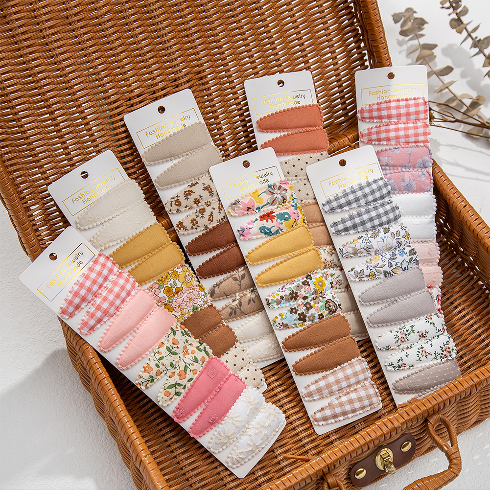Baby Clothing Material - 10Pcs/Lot Ins 6cm Flower Print Cotton