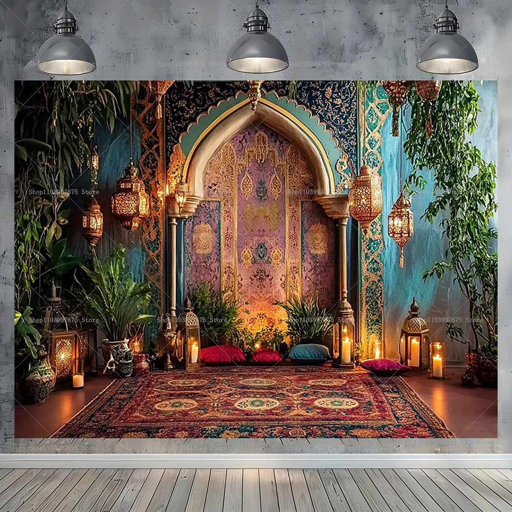 Baby Clothing Easter - Moroccan Palace Backdrop Arabian Middle Eastern