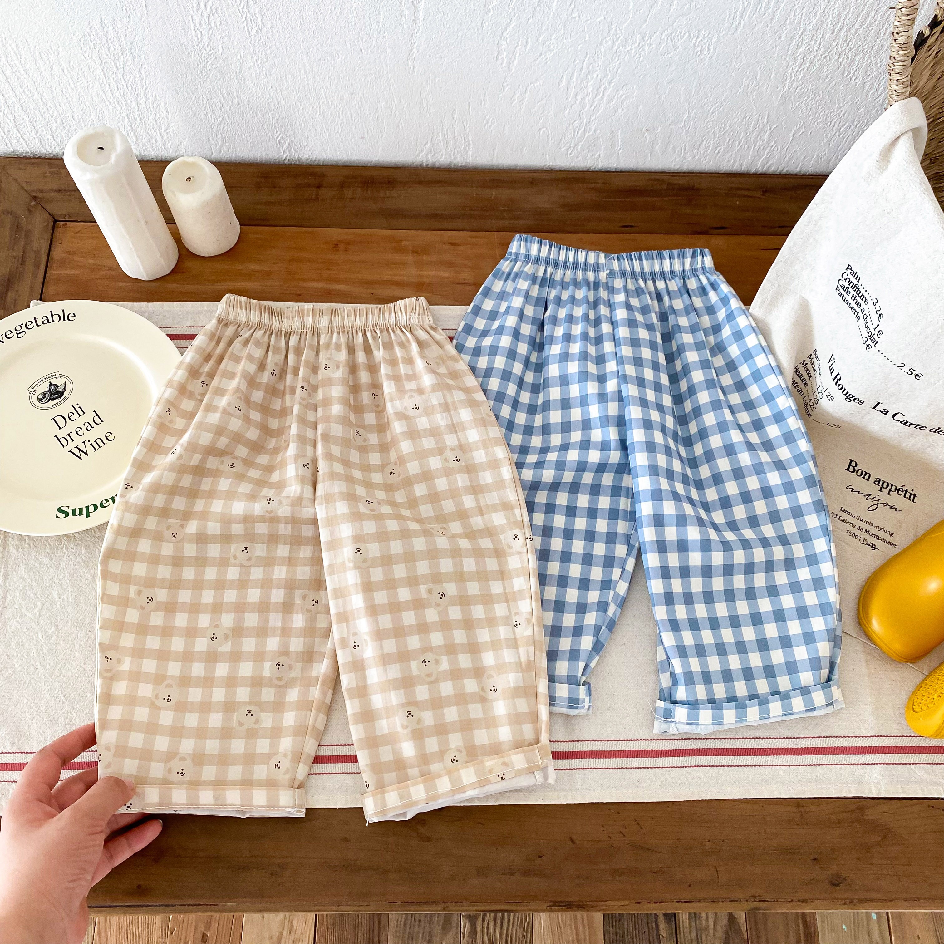 Fashion Plaid Pants Kids Boys  - Baby Boy Clothing Zara avaliação e preço