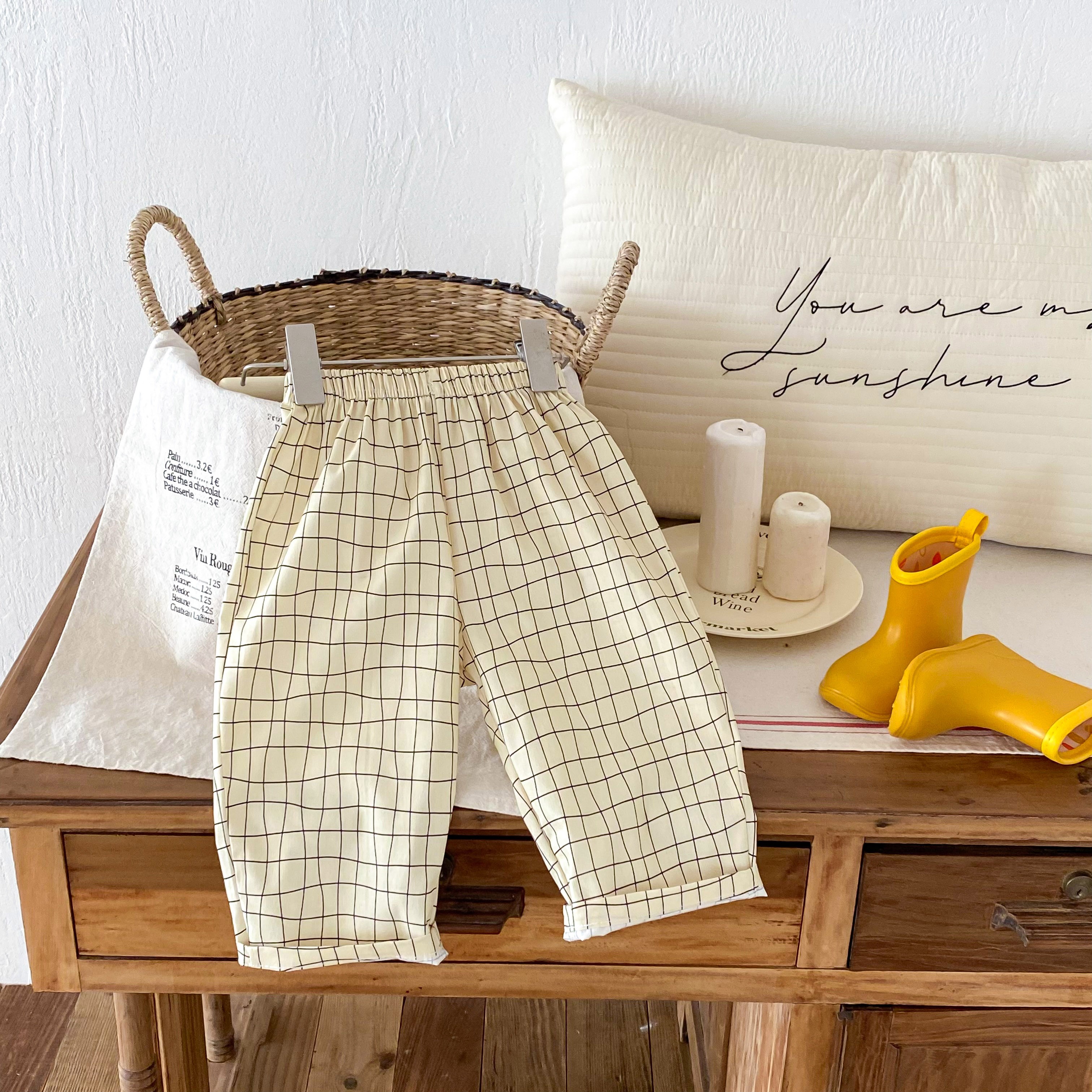 Fashion Plaid Pants Kids Boys  - Baby Boy Clothing Zara avaliação e preço