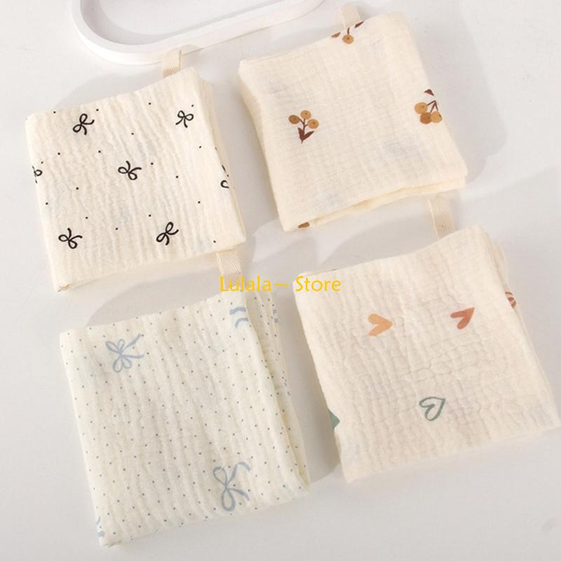 Y4QA Pack of 5pcs Soft Baby Wa - Printed Bibs Pack avaliação e preço