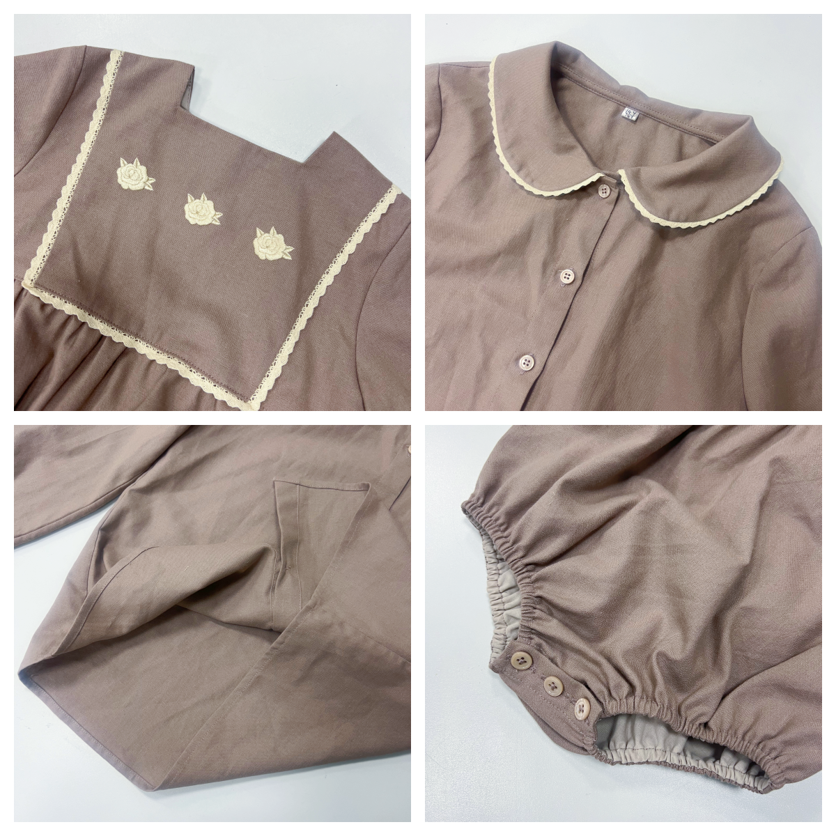 Kids Cotton Linen Clothes Embr - Baby Clothing High Quality avaliação e preço