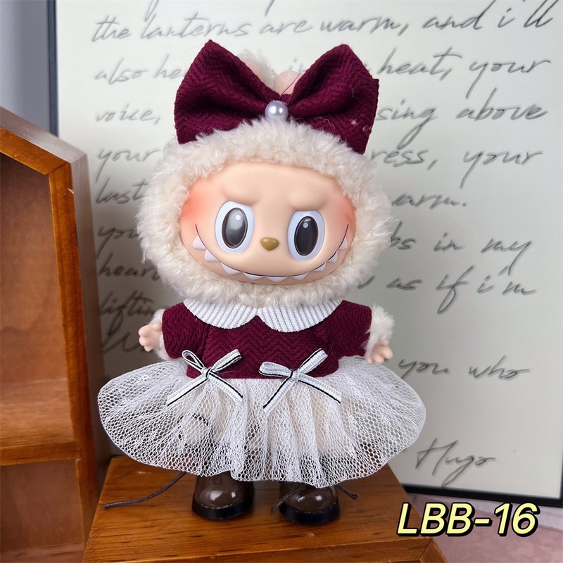 New 17cm Labubu Pendant With T - Baby Clothing High Quality avaliação e preço