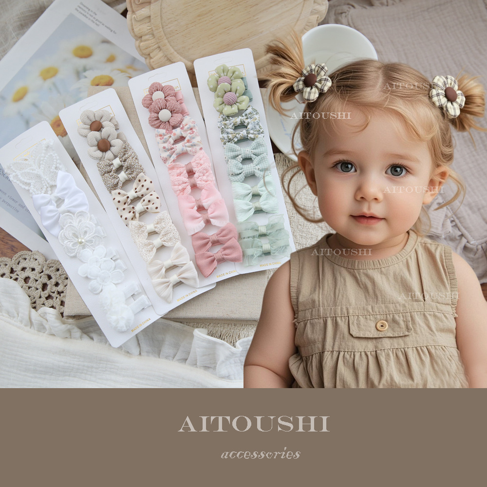 10pcs/Set Baby Hair Accessorie - Baby Clothing Material avaliação e preço