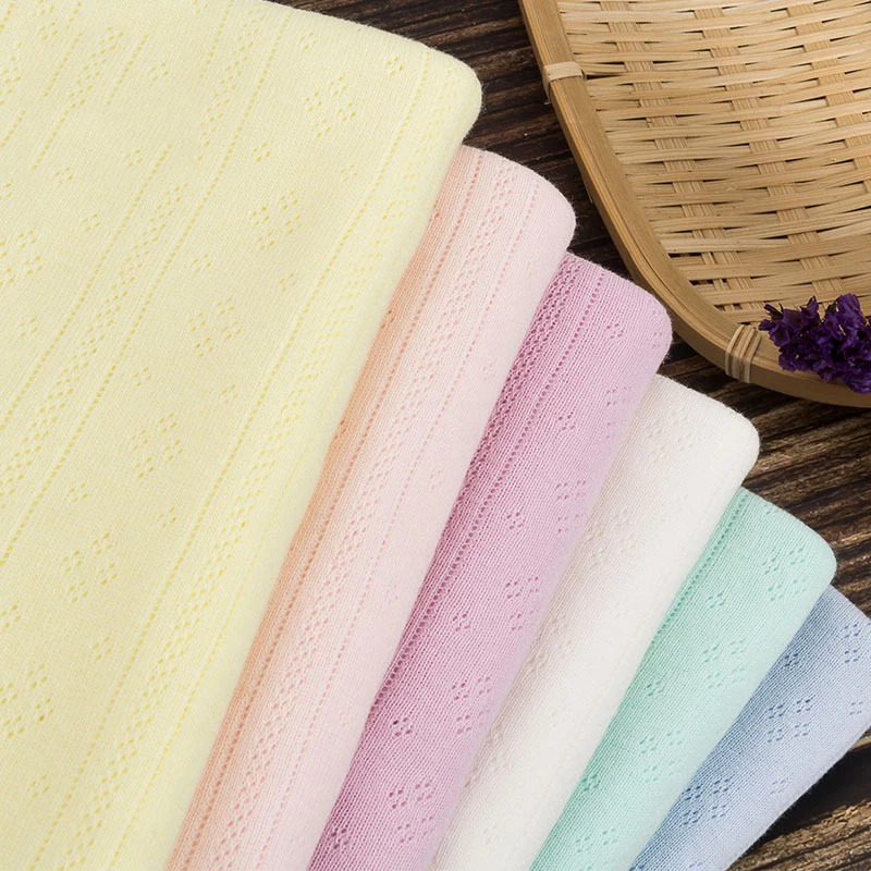 Stretch Knitted Fabric Rib  Co - Baby Clothing Material avaliação e preço