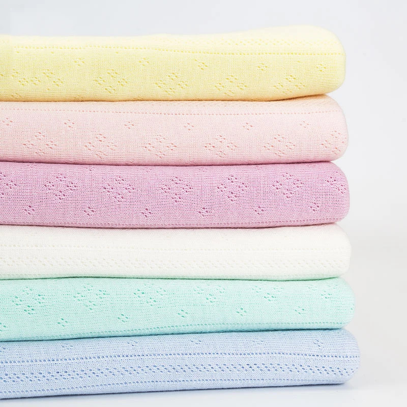Stretch Knitted Fabric Rib  Co - Baby Clothing Material avaliação e preço