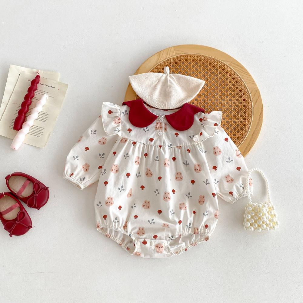 Cute Rabbit Printed Baby Jumps - Baby Clothing High Quality avaliação e preço