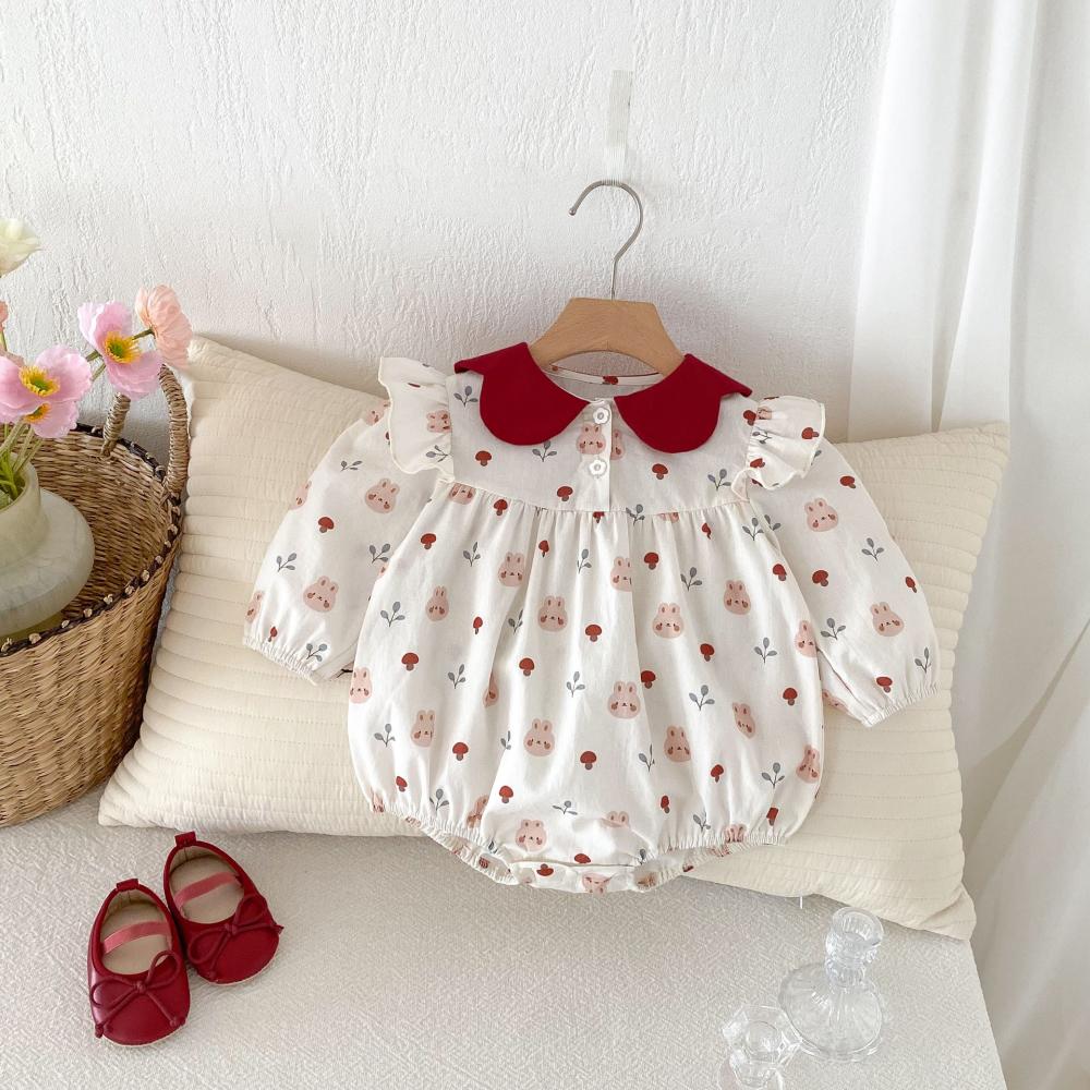 Cute Rabbit Printed Baby Jumps - Baby Clothing High Quality avaliação e preço