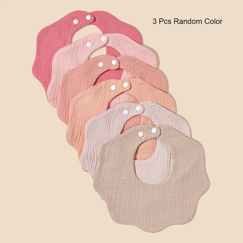 3 Packs (Random Color) Baby Ba - Printed Bibs Pack avaliação e preço