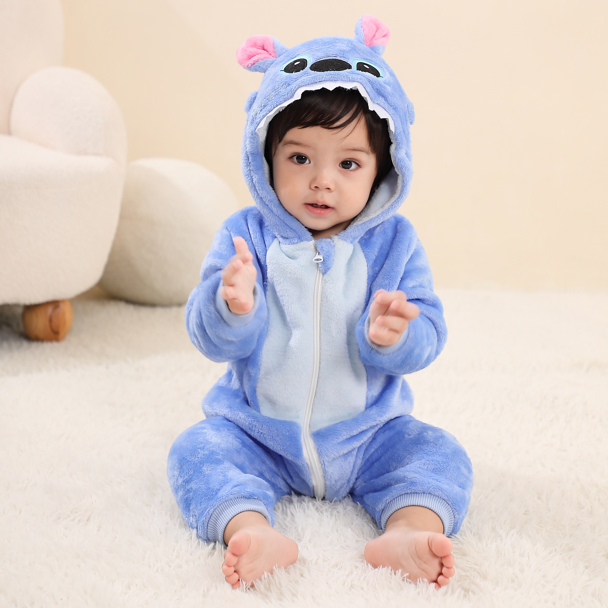 Baby Kigurumi Stitch Cartoon R - Baby Boy Clothing Zara avaliação e preço