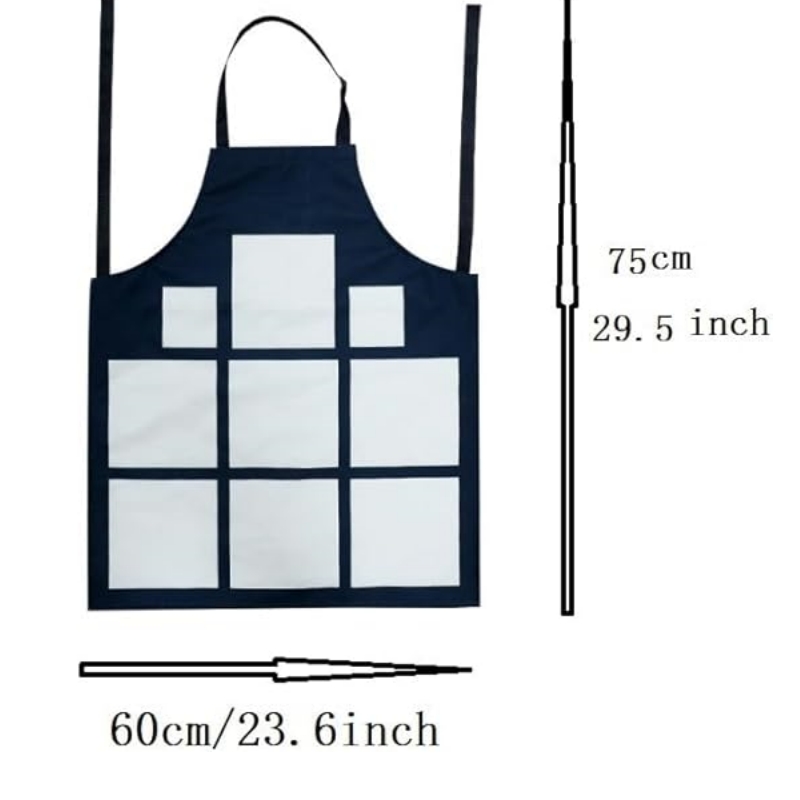 5 Pack Sublimation Blank 9 Pan - Printed Bibs Pack avaliação e preço