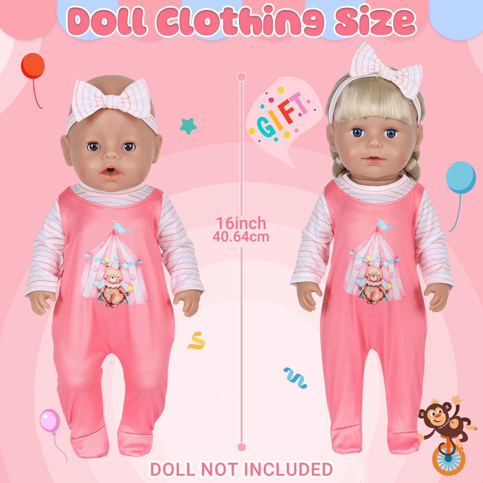 Doll Clothes for 16-18inch 40- - Baby Clothing avaliação e preço