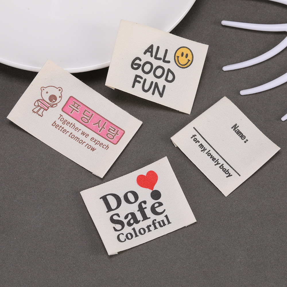 Custom Printed Private Logo La - Baby Clothing Tags avaliação e preço