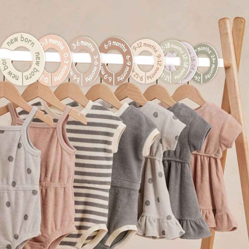 68/9Pcs Organizing Hangers Bab - Baby Clothing Tags avaliação e preço