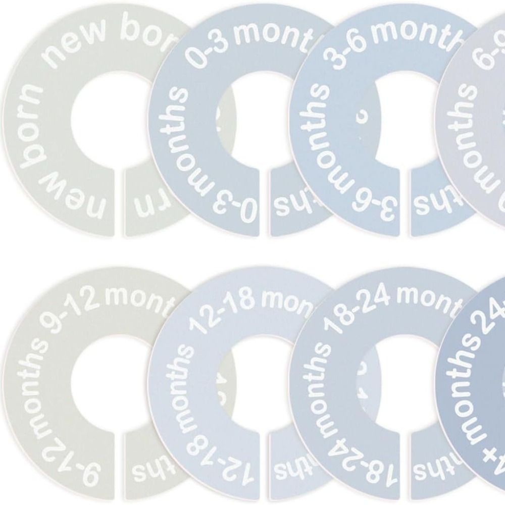 68/9Pcs Organizing Hangers Bab - Baby Clothing Tags avaliação e preço