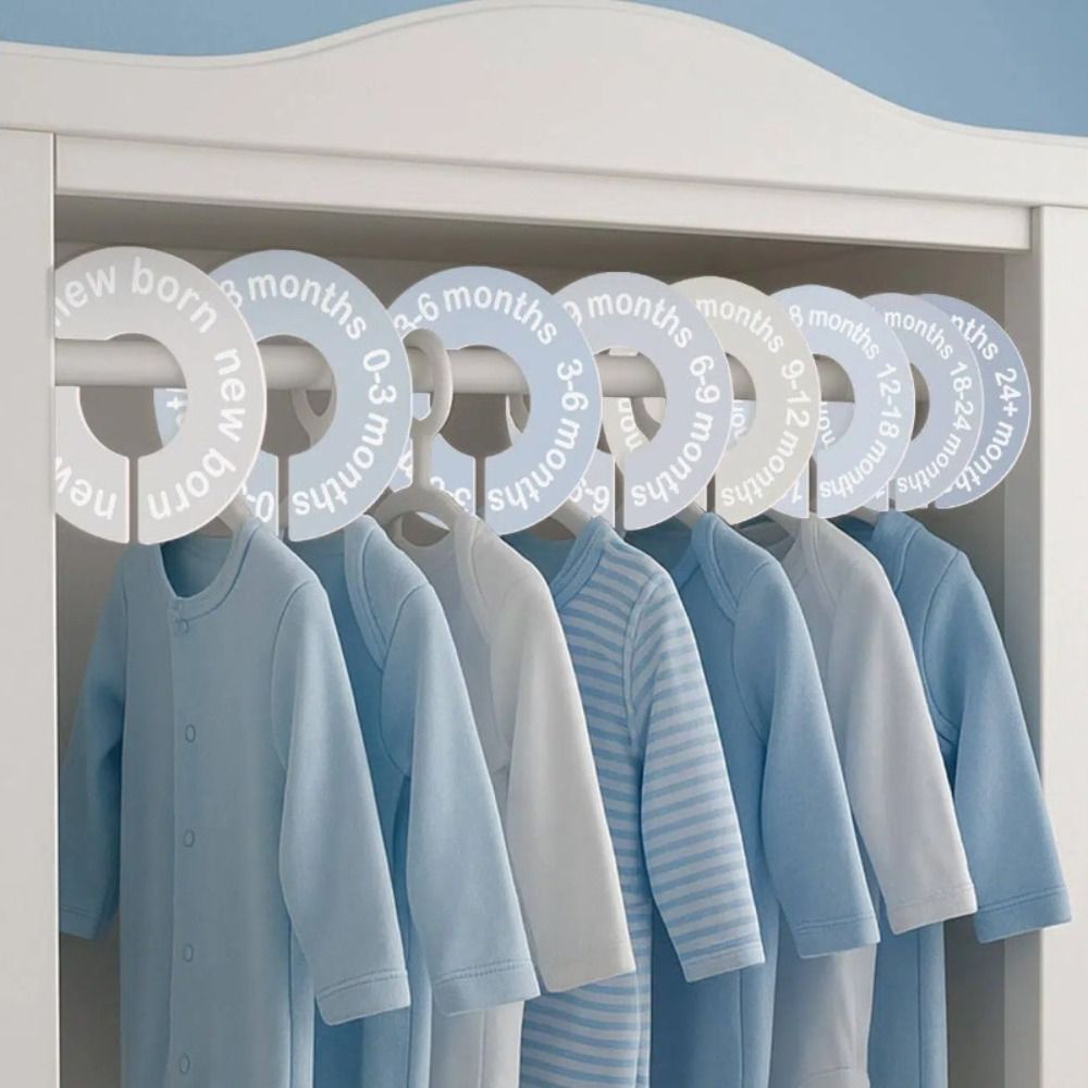 68/9Pcs Organizing Hangers Bab - Baby Clothing Tags avaliação e preço