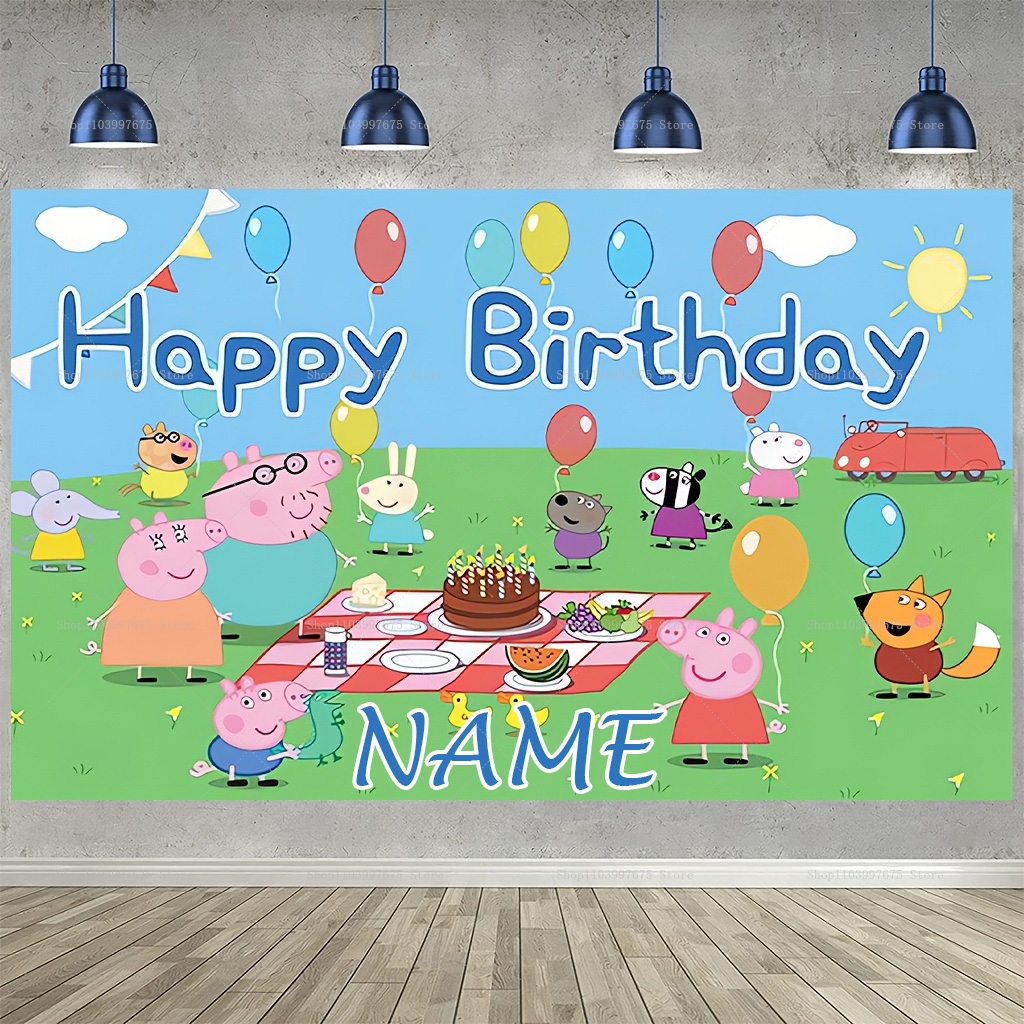 Custom Name Cartoon Peppa Pig  - Baby Clothing Easter avaliação e preço