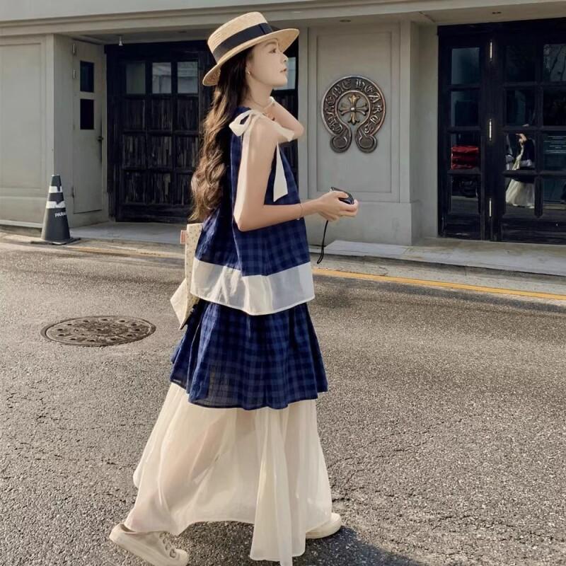 Women's Blue Plaid Two Piece S - Summer Short Set avaliação e preço