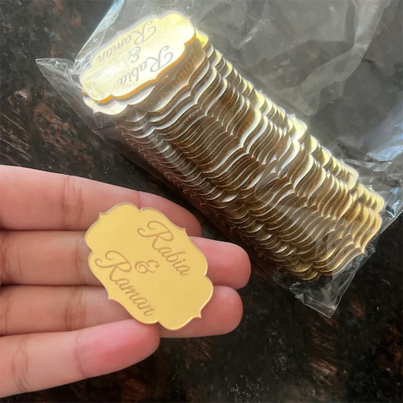 100pcs Personalized Engraved M - Baby Clothing Tags avaliação e preço