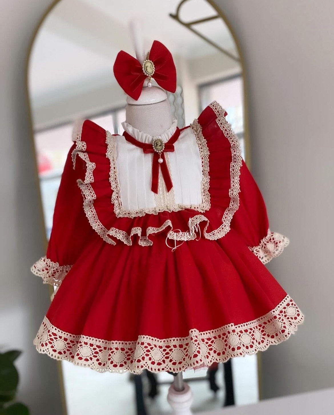 0-12Y Baby Girl Autumn Red Tur - Baby Clothing Easter avaliação e preço