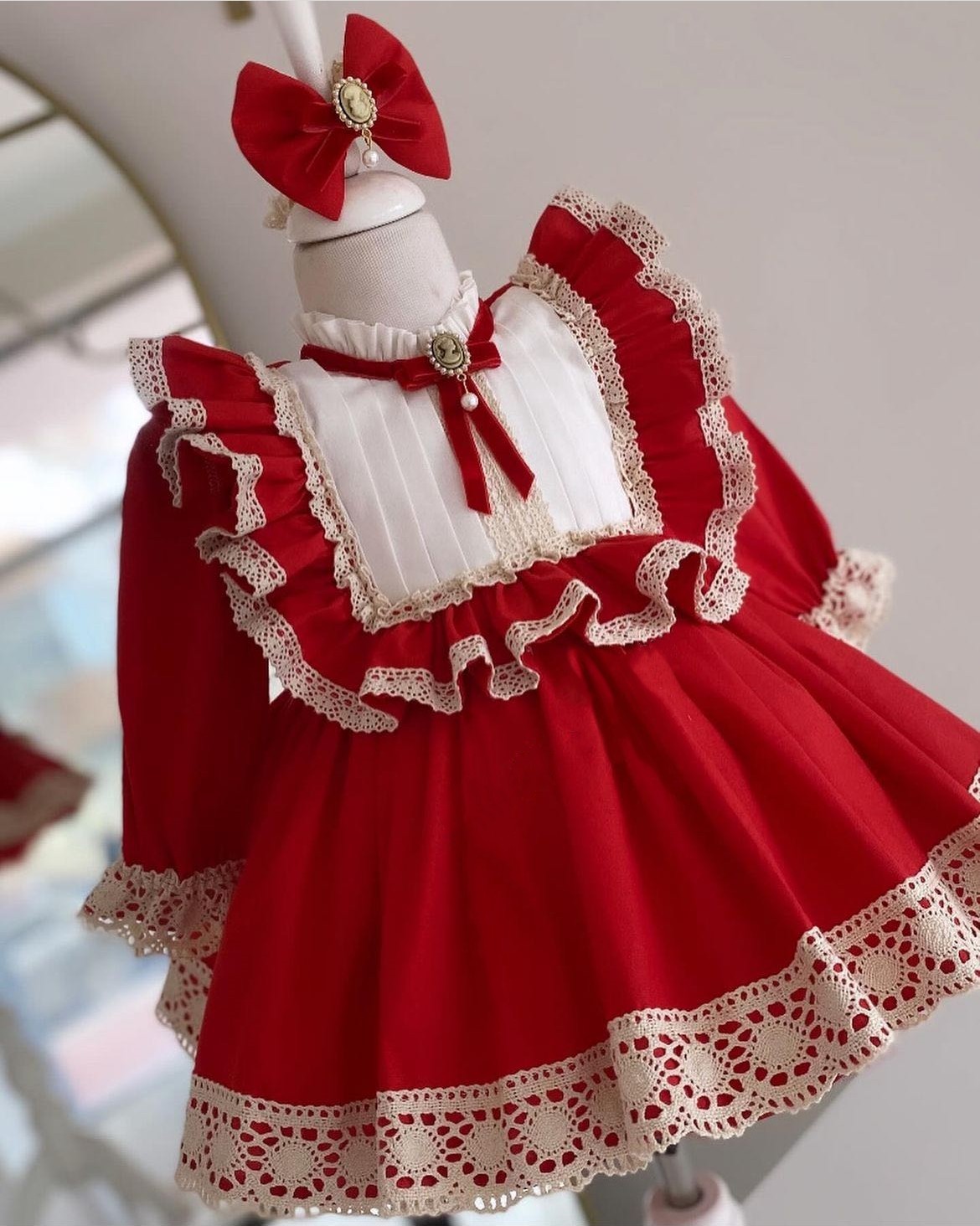 0-12Y Baby Girl Autumn Red Tur - Baby Clothing Easter avaliação e preço