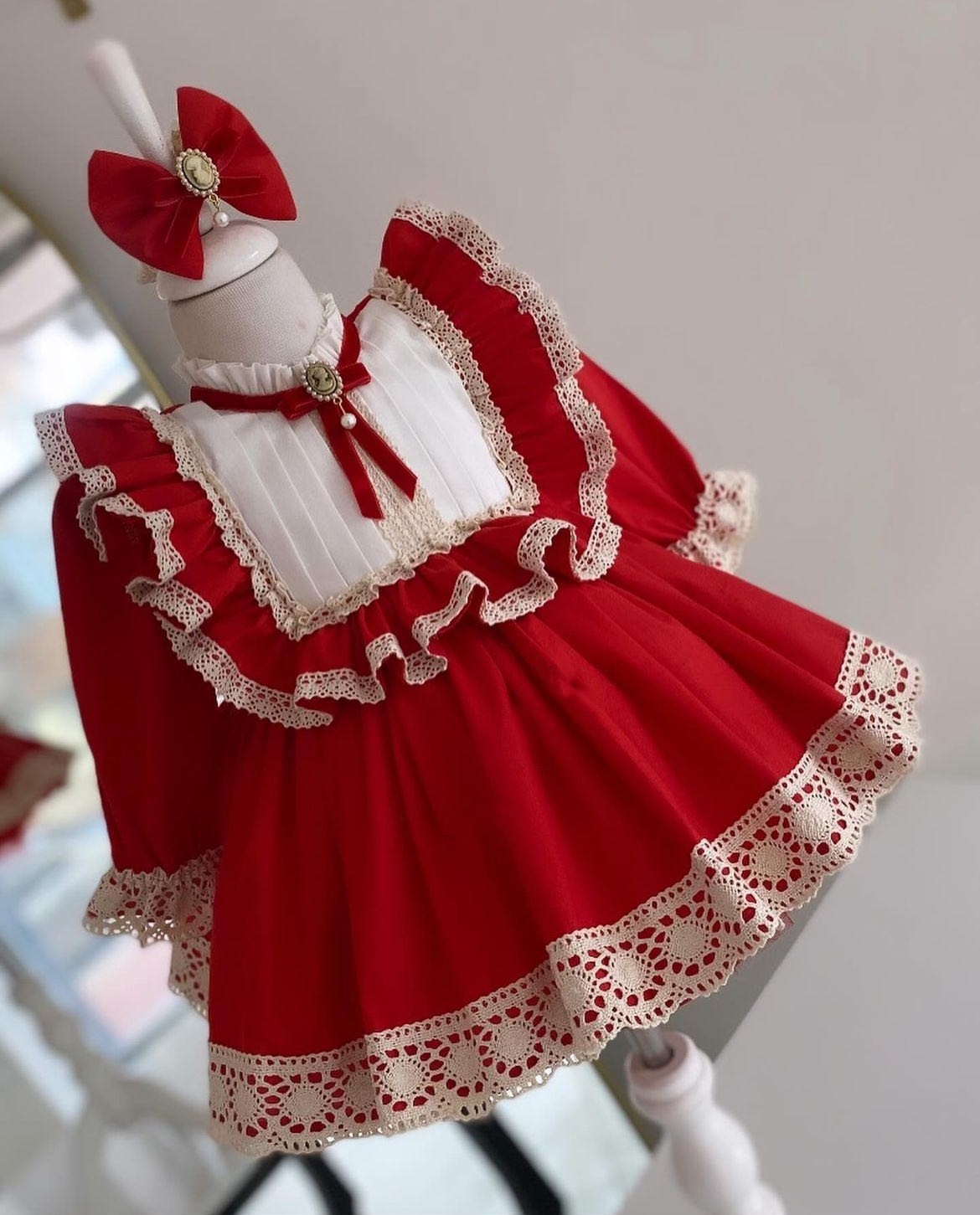 0-12Y Baby Girl Autumn Red Tur - Baby Clothing Easter avaliação e preço
