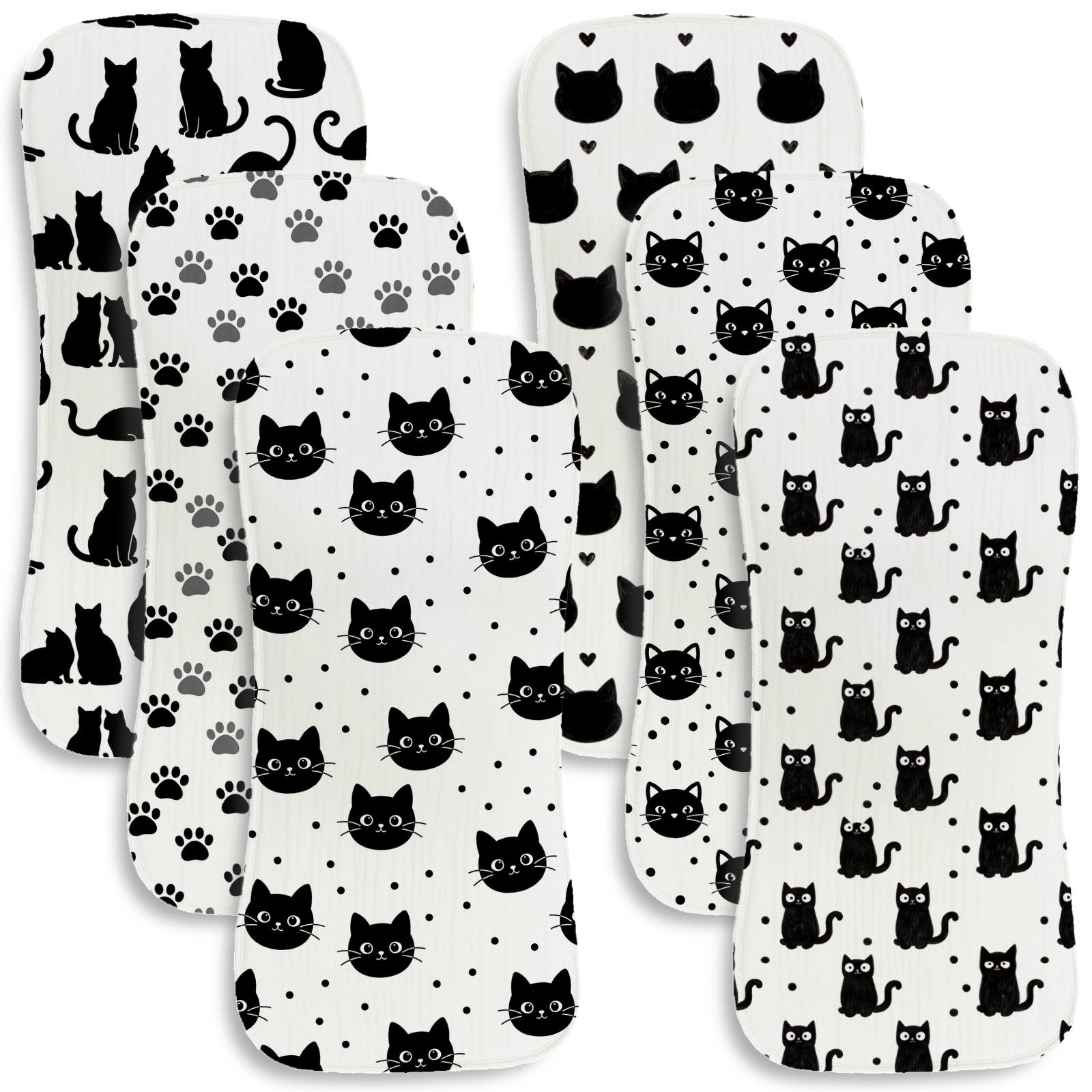 6 Piece Absorbent Gauze Burp P - Printed Bibs Pack avaliação e preço