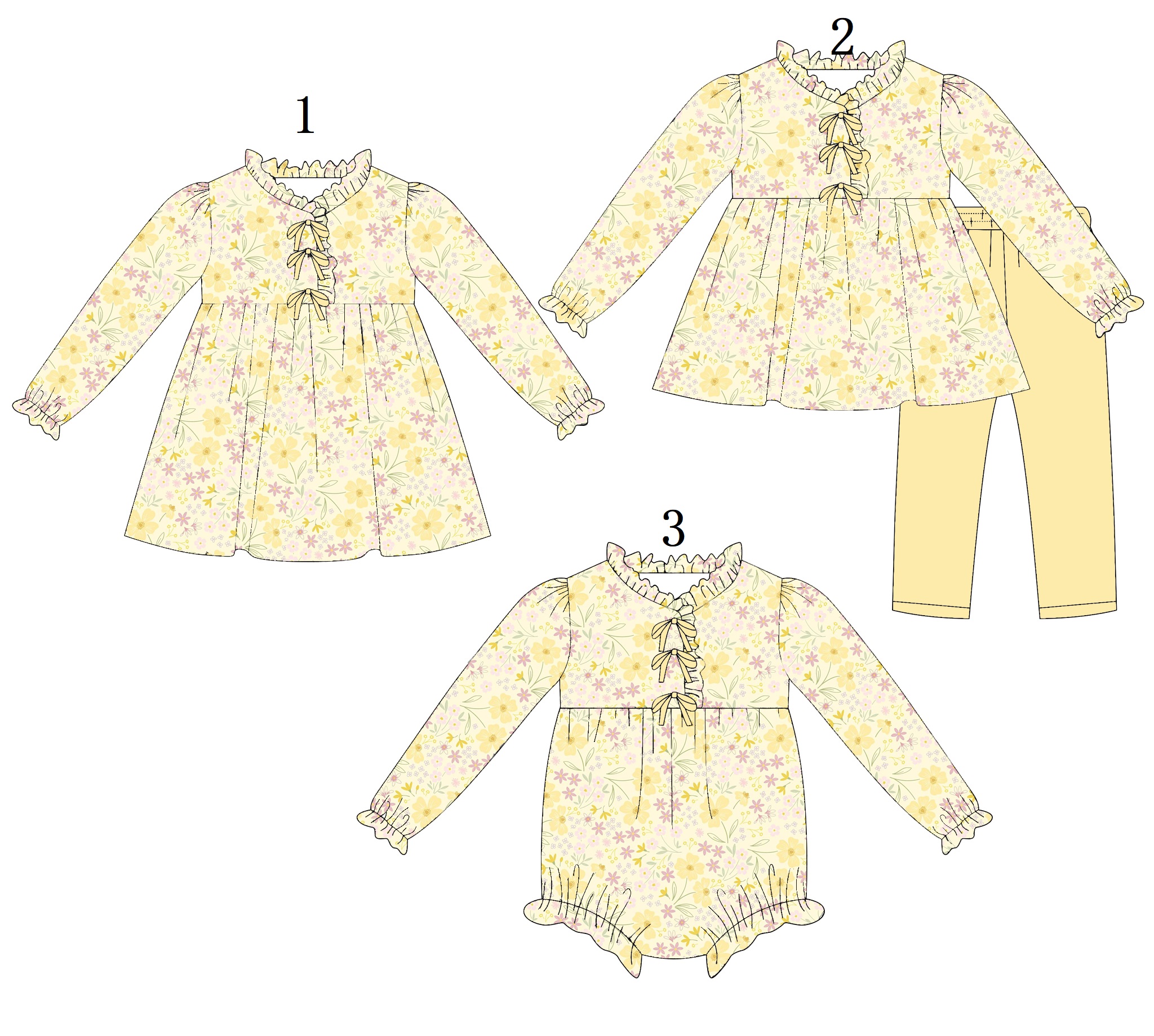 High Quality Yellow Floral Pri - Baby Clothing High Quality avaliação e preço