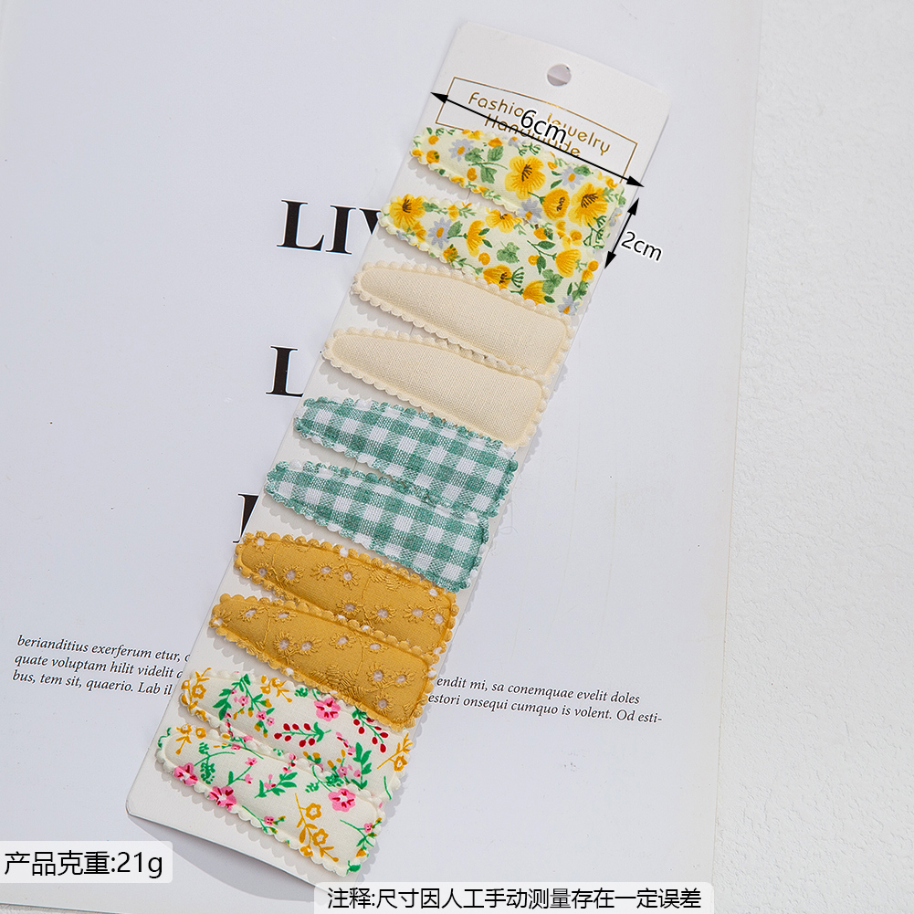 10Pcs/Lot Ins 6cm Flower Print - Baby Clothing Material avaliação e preço