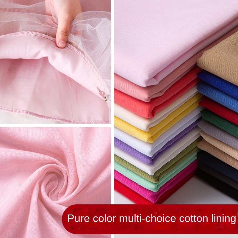 100% Cotton Lining Fabric 100x - Baby Clothing Material avaliação e preço