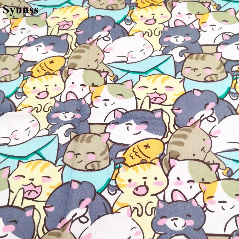 Syunss-Cute Cat Envelope Print - Baby Clothing Material avaliação e preço