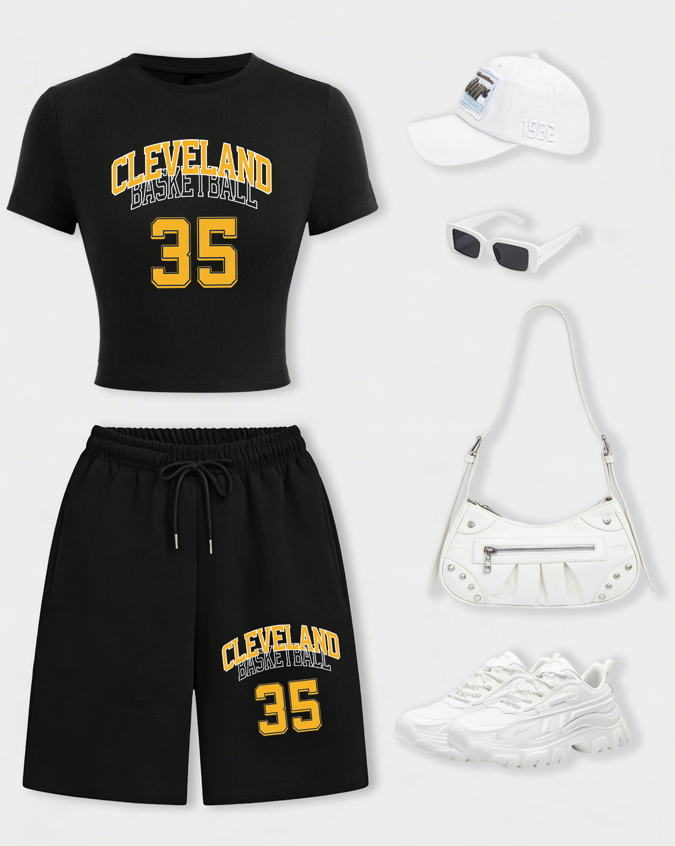 Cleveland Basketball 35 Women  - Summer Short Set avaliação e preço