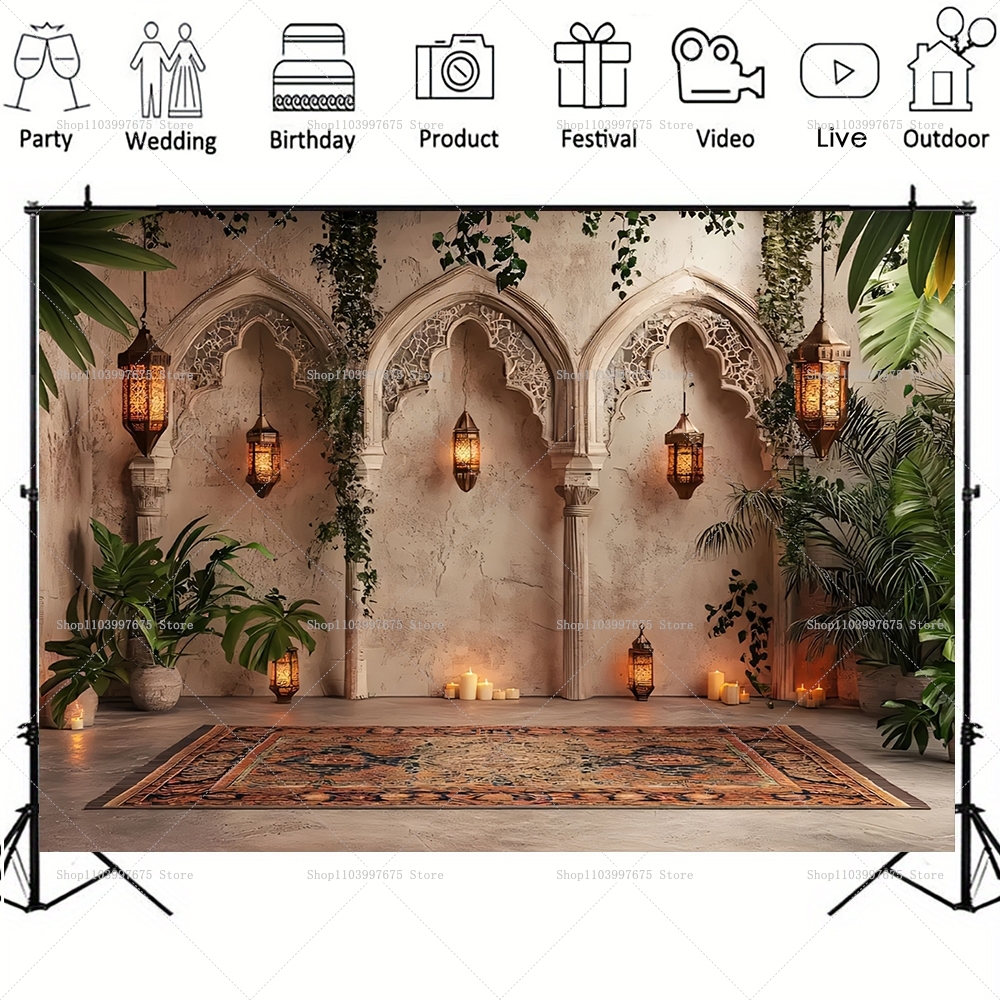 Moroccan Palace Backdrop Arabi - Baby Clothing Easter avaliação e preço