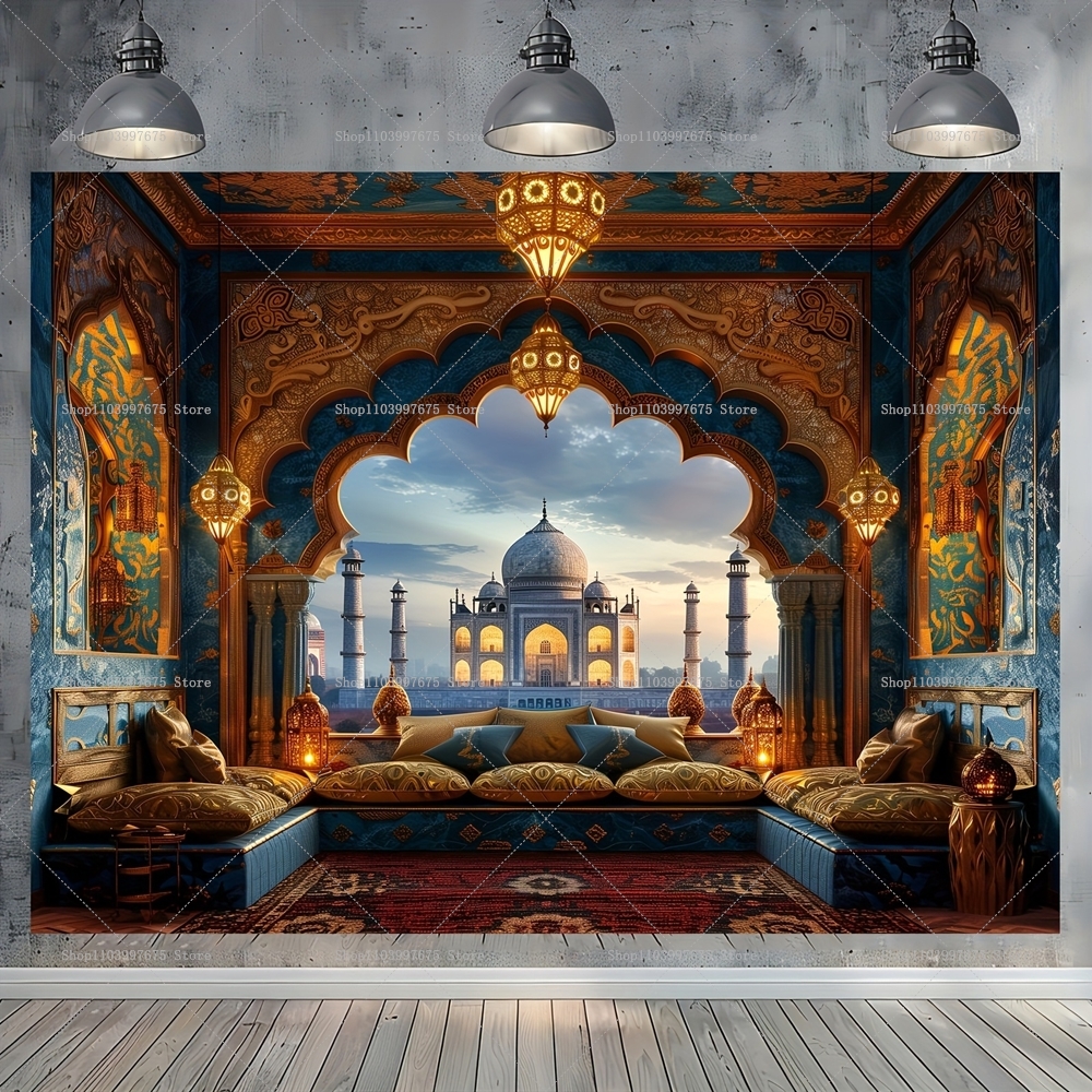 Moroccan Palace Backdrop Arabi - Baby Clothing Easter avaliação e preço