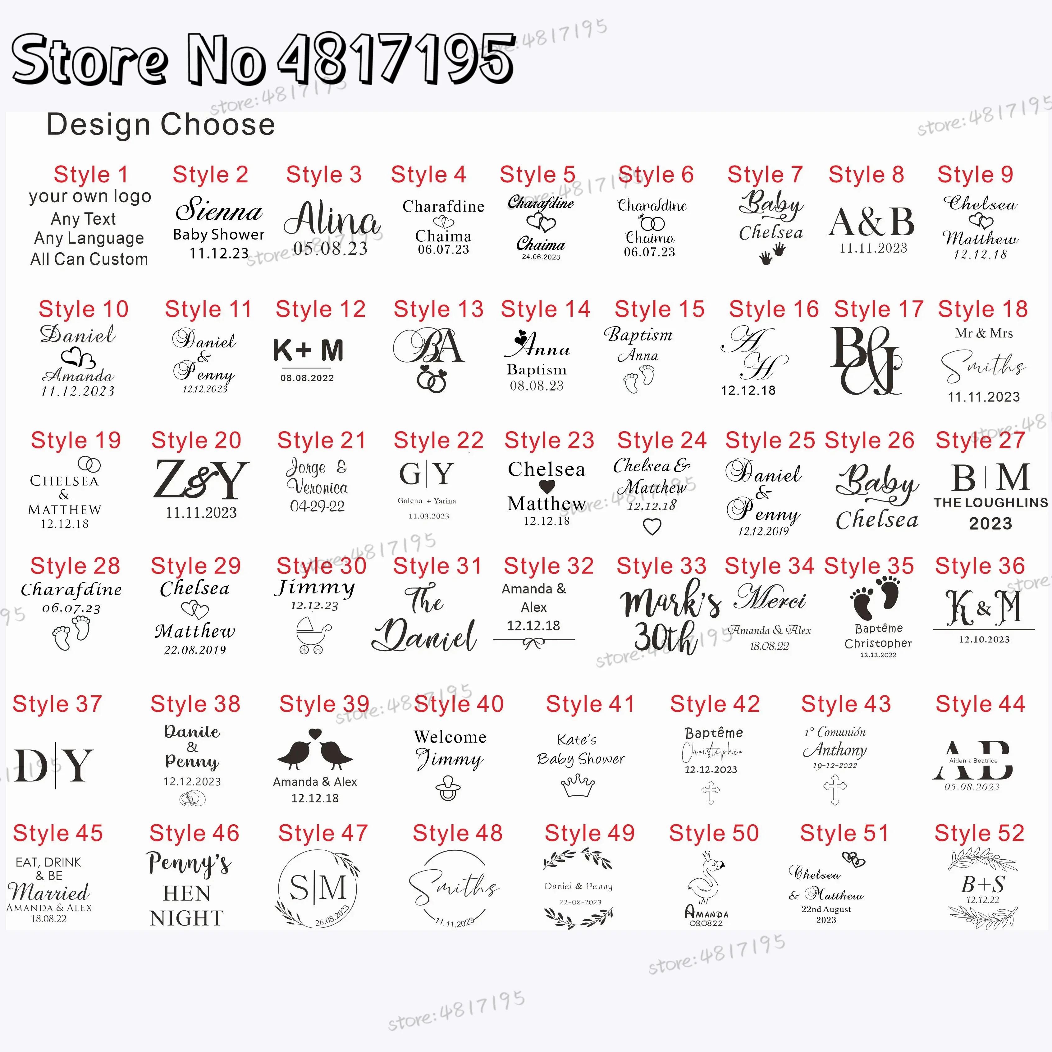 20/50/100Pcs Personalized Acry - Baby Clothing Tags avaliação e preço