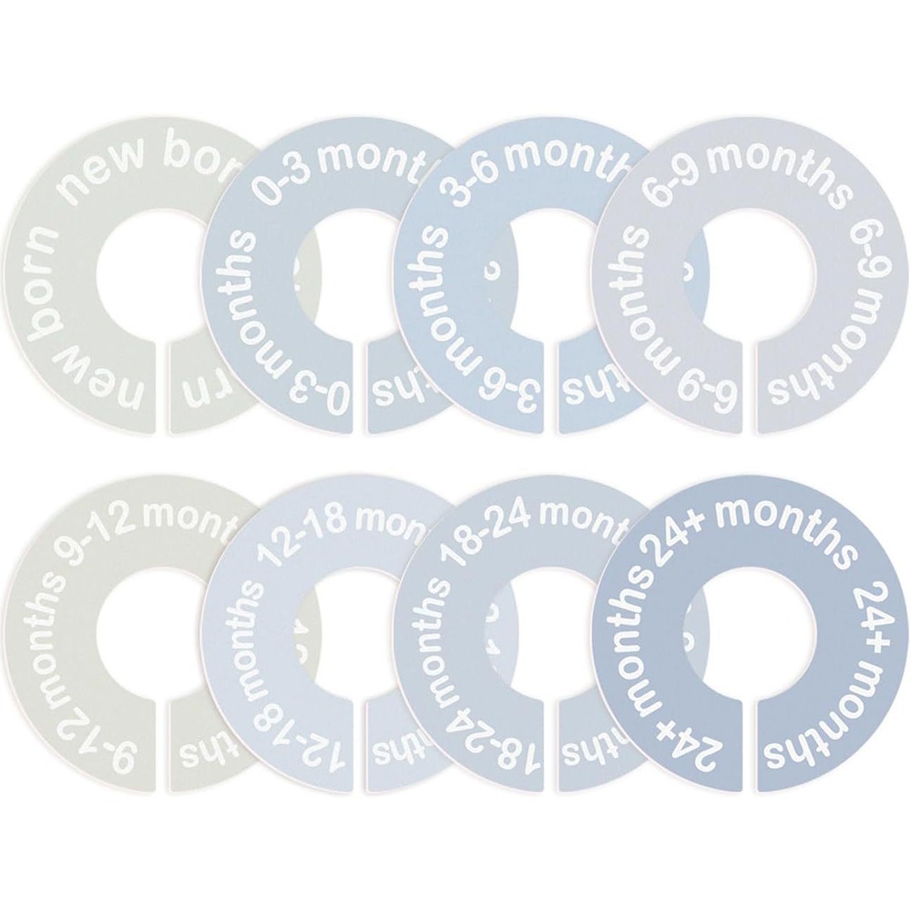 68/9Pcs Organizing Hangers Bab - Baby Clothing Tags avaliação e preço