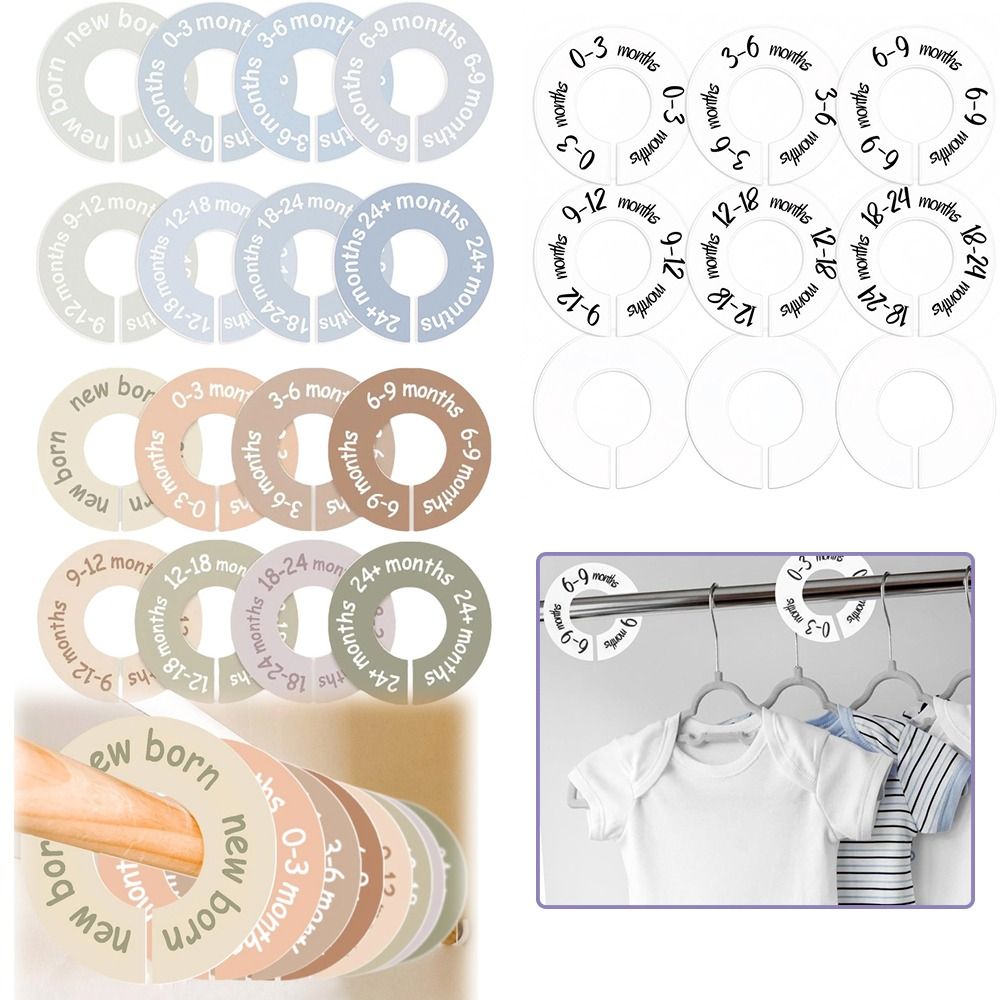 68/9Pcs Organizing Hangers Bab - Baby Clothing Tags avaliação e preço