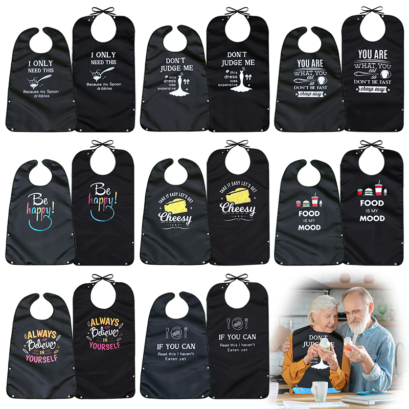 2-Pack Dining Bibs for Seniors - Printed Bibs Pack avaliação e preço