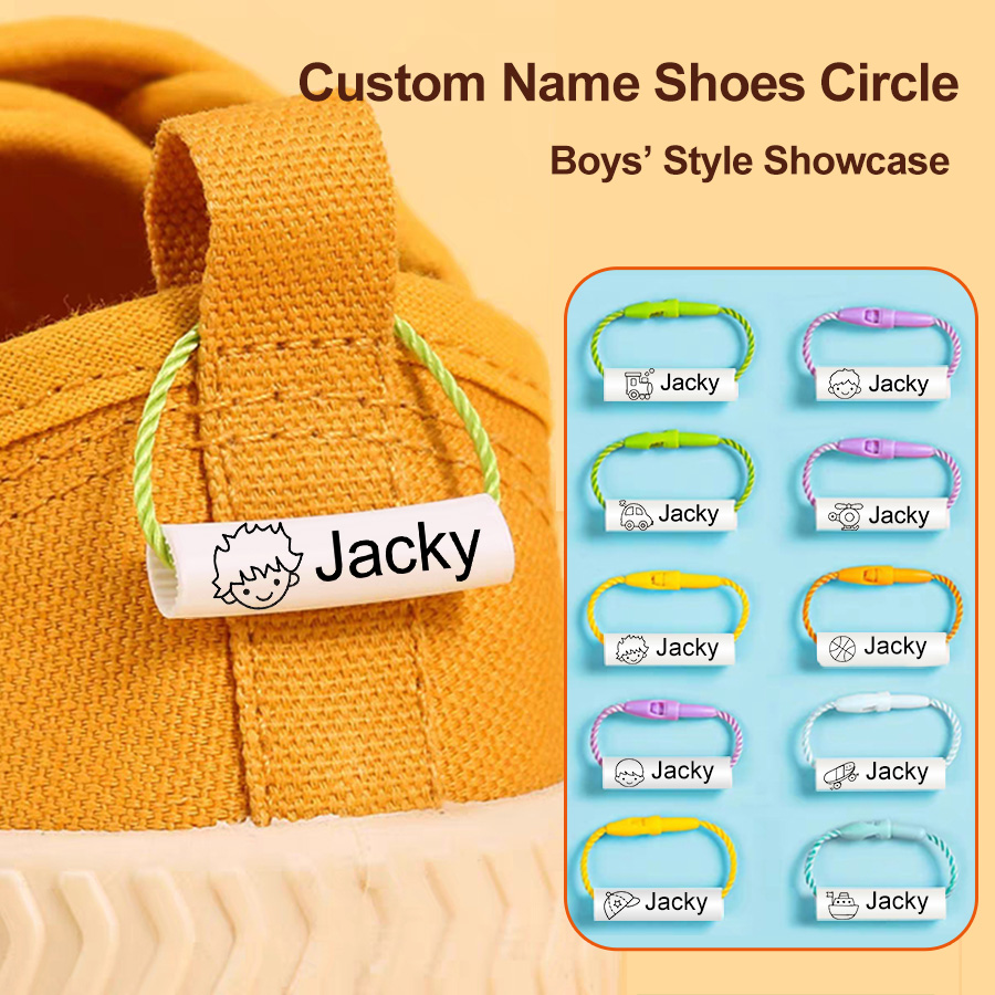 Customized Name Ring Pendant B - Baby Clothing Tags avaliação e preço