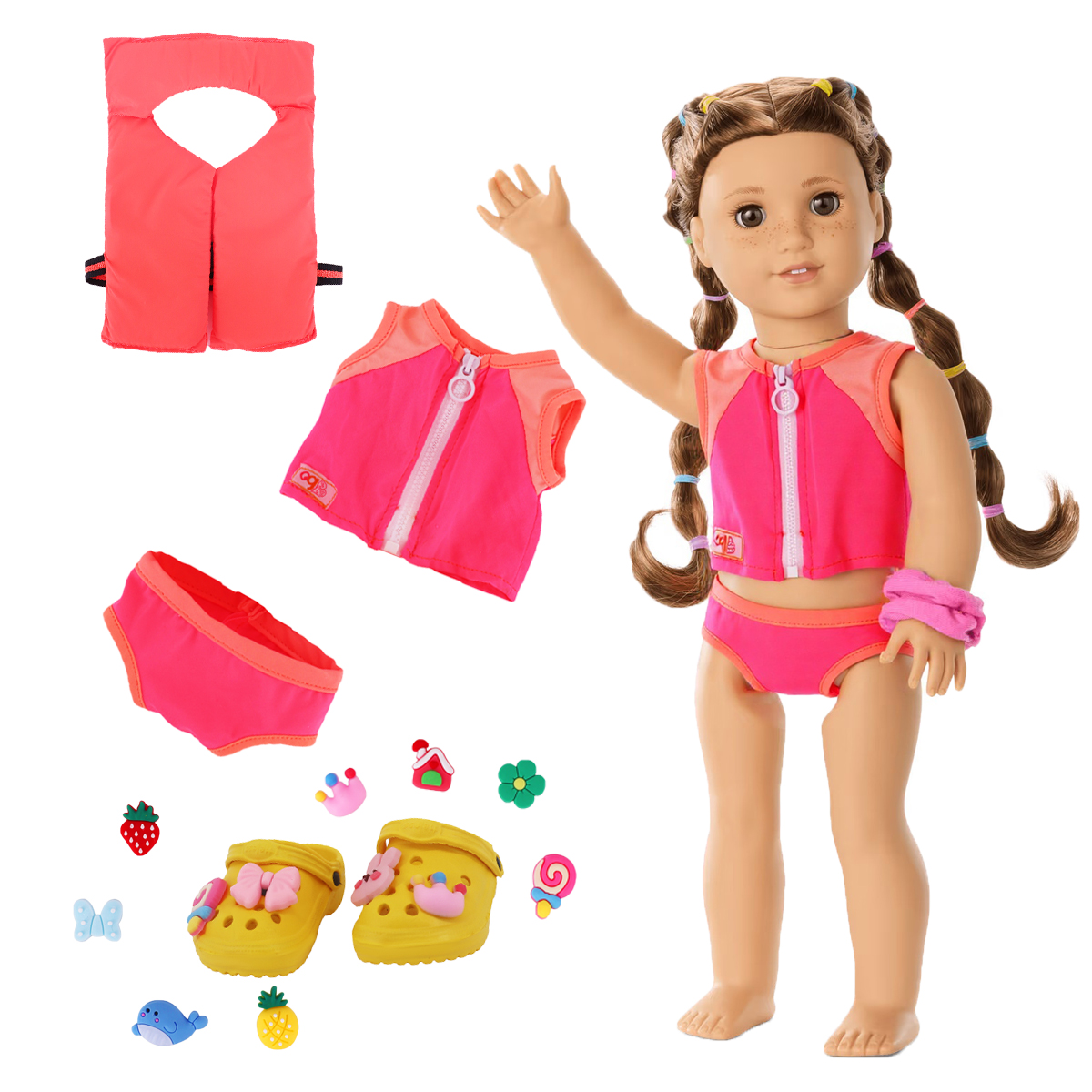 Head Flower Swimsuit Fish Scal - Baby Clothing Usa avaliação e preço