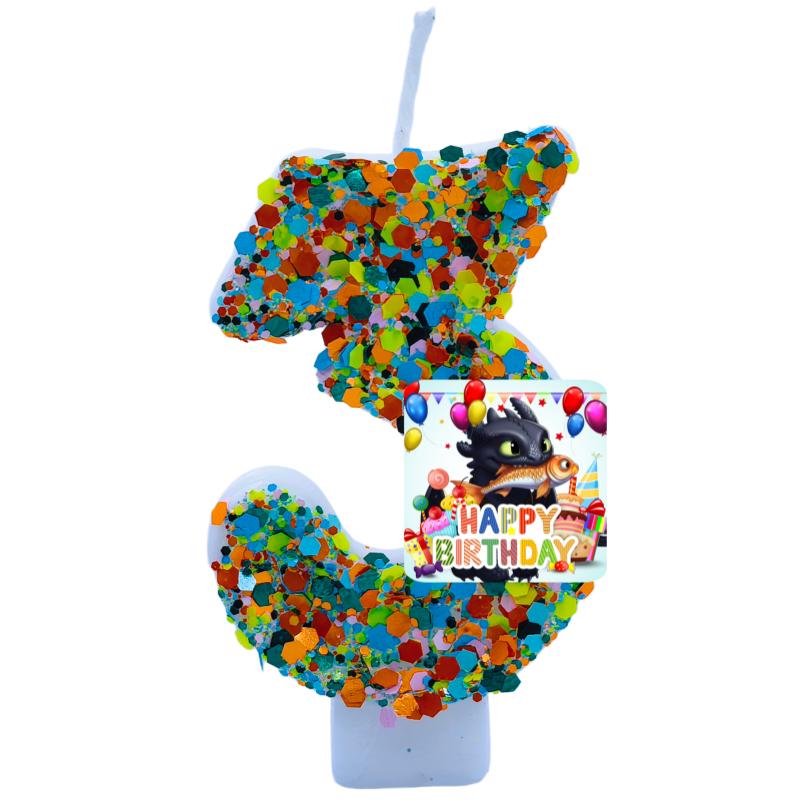 Your Dragon Candle Number Happ - Baby Clothing Easter avaliação e preço