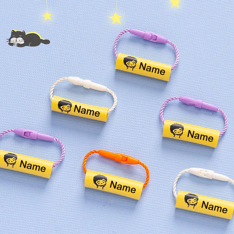 20pcs Customized Name Ring Pen - Baby Clothing Tags avaliação e preço