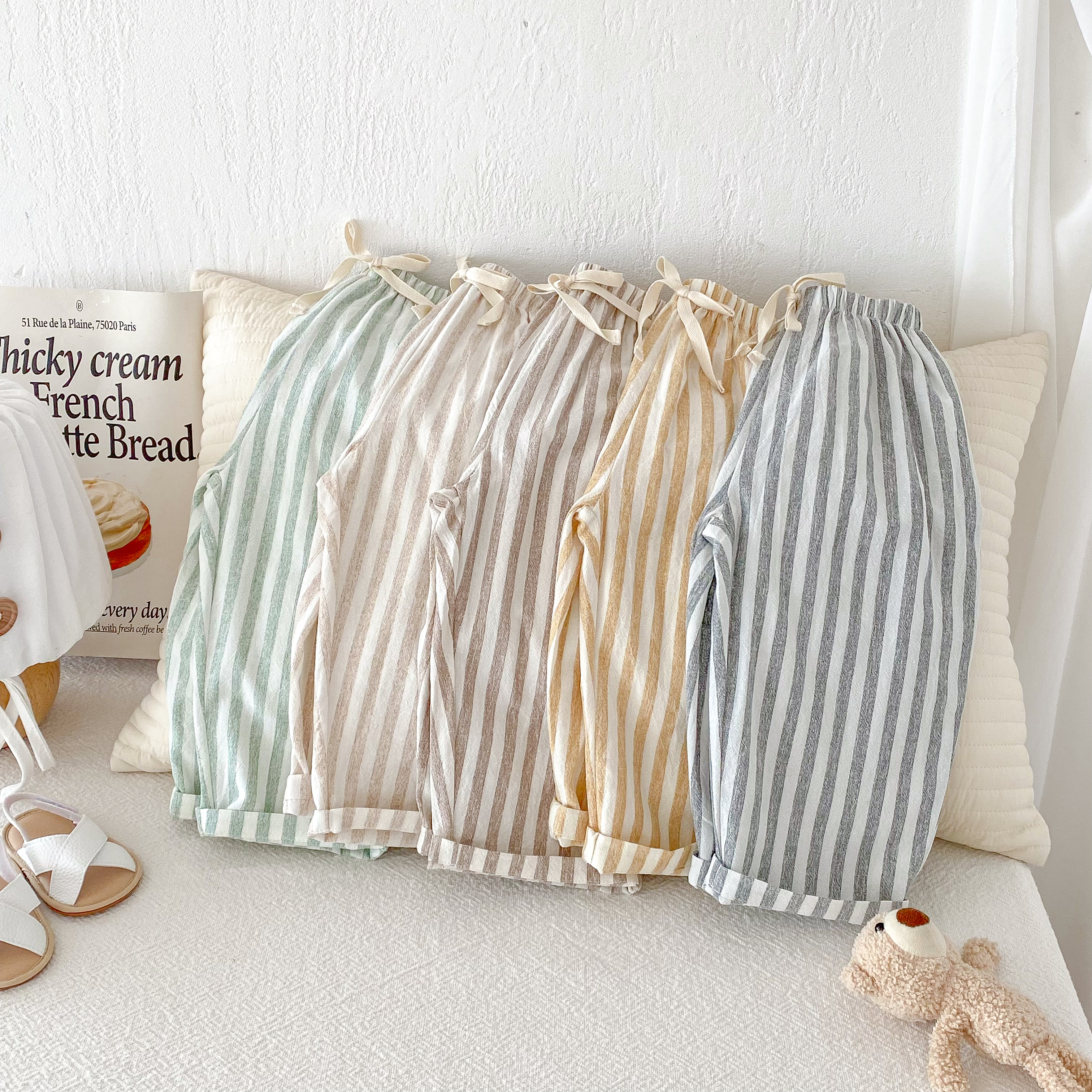 Vintage Linen Cotton Stripe Pa - Baby Boy Clothing Zara avaliação e preço