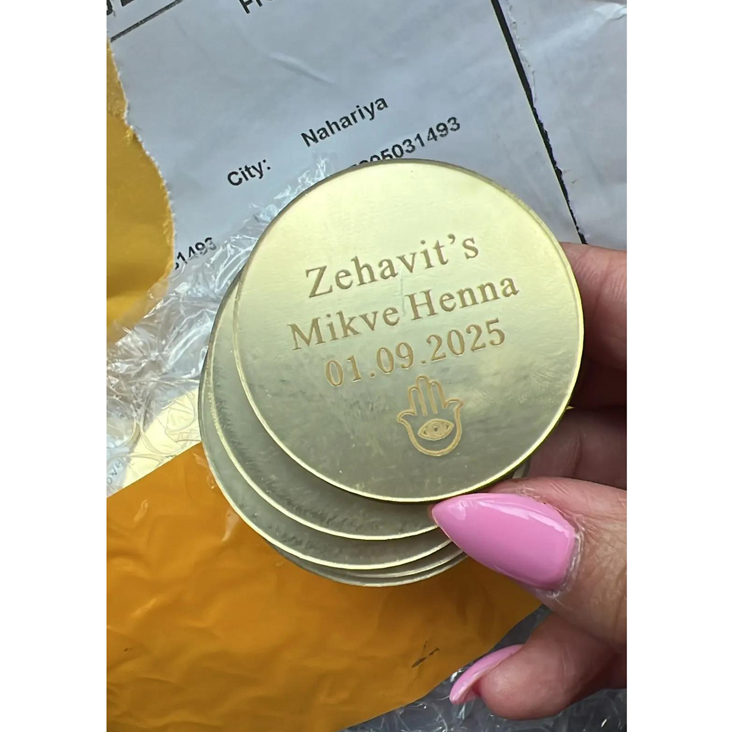 20/50/100Pcs Custom Wedding Na - Baby Clothing Tags avaliação e preço