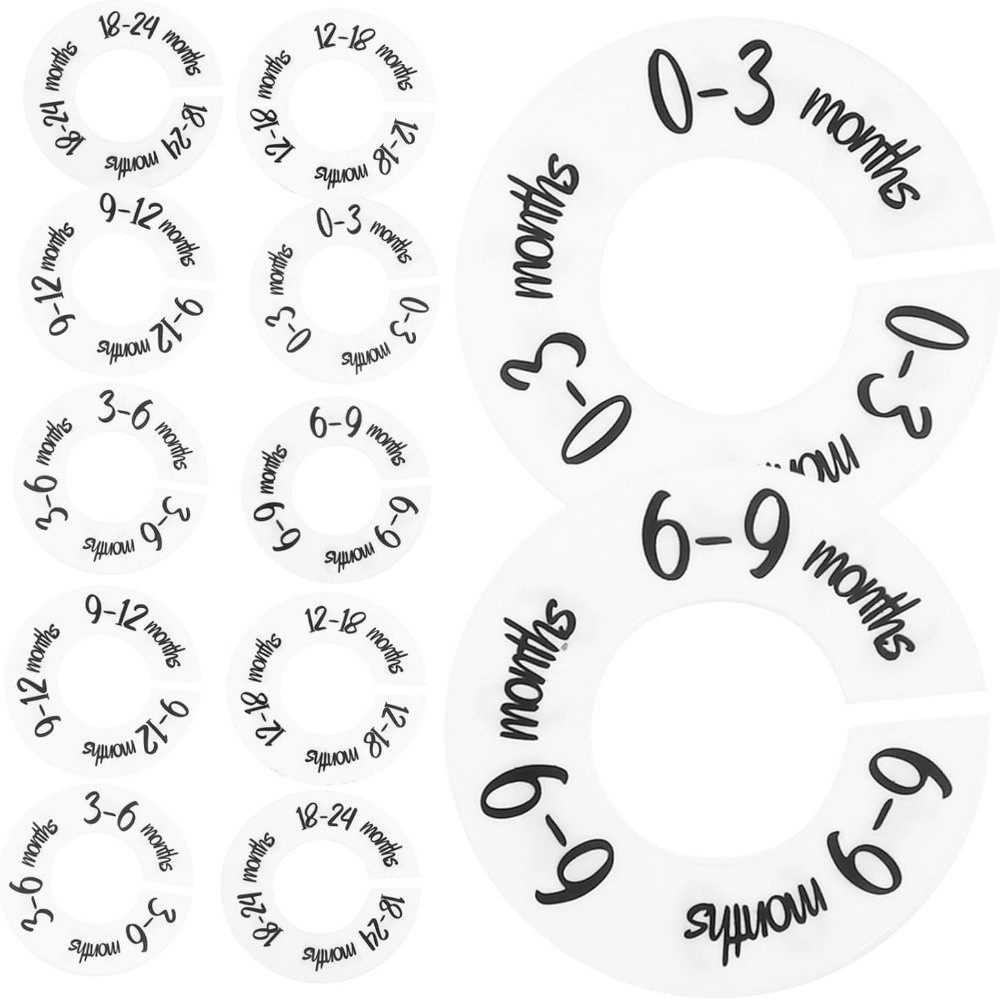 68/9Pcs Organizing Hangers Bab - Baby Clothing Tags avaliação e preço