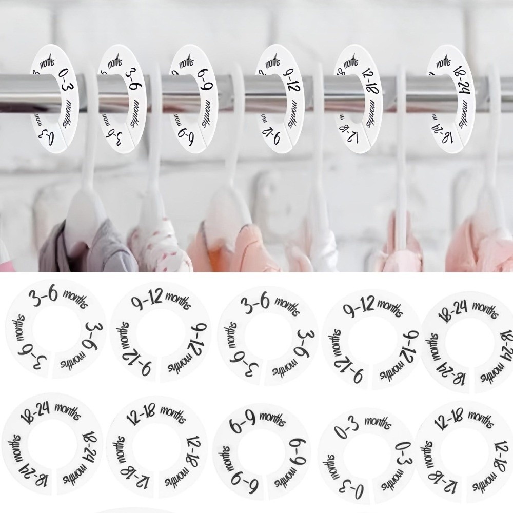 68/9Pcs Organizing Hangers Bab - Baby Clothing Tags avaliação e preço