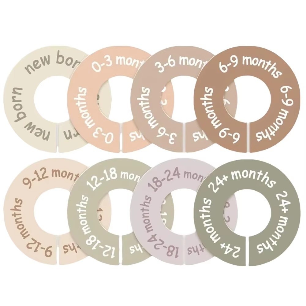 68/9Pcs Organizing Hangers Bab - Baby Clothing Tags avaliação e preço