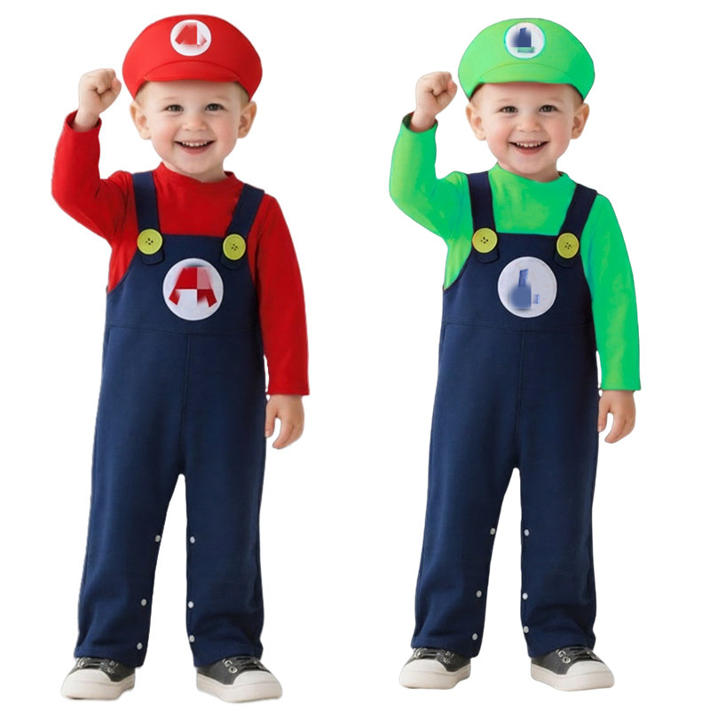 Baby Plumber Costume Red Green - Baby Clothing avaliação e preço