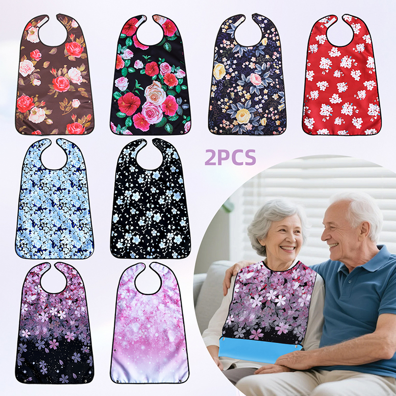 2-Pack Adult Dining Bibs with  - Printed Bibs Pack avaliação e preço